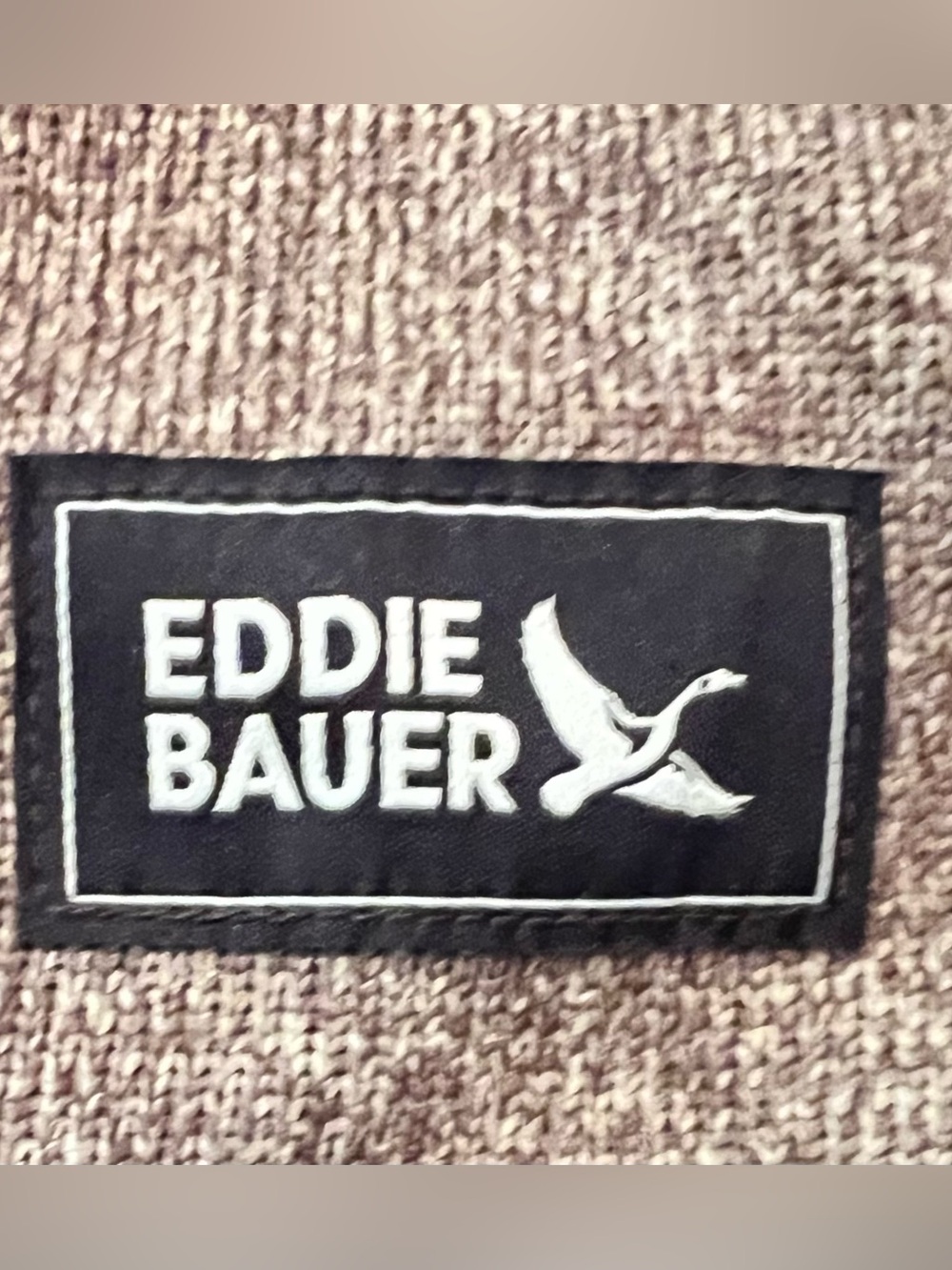 NWT Eddie Bauer Men's Black Logo Patch Shirt